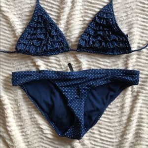 Black Poppy polka dot swim suit